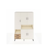 Hyperion Dolap 10 Raflı 2 Çekmeceli 5 Kapaklı 132x44x195 Aytaşı-Aytaşı/Çam