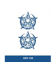 GZS-158 YARI KALICI AYYILDIZ DESEN DÖVME-TATTO