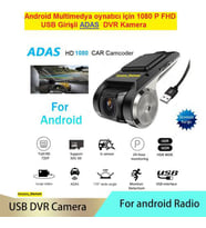 ANDROID MULTİMEDYA OYNATICI İÇİN (ADAS ÖZELLİKLİ) 1080 P FHD USB GİRİŞLİ KAYIT YAPAN DVR KAMERA