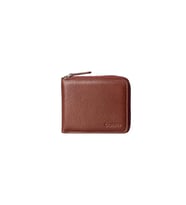 Guard Taba Hakiki Deri Tam Fermuarlı Yatay Model Mini Cüzdan // GRD260226WT1685 (Renksiz)