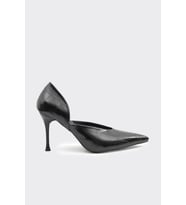 Dekolteli Kadın Stiletto (Siyah)
