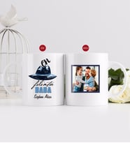 BK Gift Kişiye Özel Babalar Günü Hediyesi Fotoğraflı Kupa Bardak-96 (Beyaz)