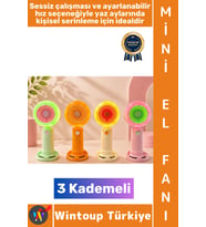 #Vantilatör Kompakt Taşınabilir Hafif Sessiz Çalışma Ev Ofis Seyahat Yaz Serinleme Sevimli Şık Renkl