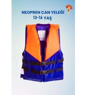 L Beden 10-15 Yaş, Neopren Sünger Yüzme Can Yeleği, Havuz Deniz Aksesuarları