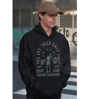 You Are Only Limit Bodybuilding Fitness Baskılı Unisex Oversize Sporcu Hoodie