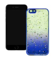 Apple iPhone 6 Simli Şeffaf Sert Slikon Kılıf (Lacivert)