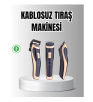 Mey İthalat® Unisex Şarjlı Saç ve Sakal Tıraş Makinesi – Ayarlanabilir Tarak Başlıkları, Sessiz Moto
