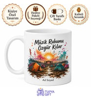 Festival Çadırında Uyananlara Çamur ve Müzik Özgür Ritim Kupa Bardak Hediye