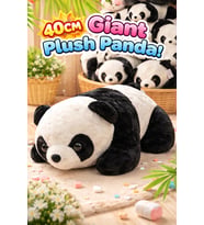 40 CM Peluş Panda Dev Boy Yumuşacık Sevimli Panda Oyuncak