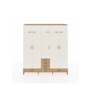 Hyperion Dolap 6 Raflı 6 Çekmeceli 4 Askılı 220x44x243 Çam-Aytaşı/Çam
