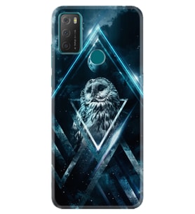TCL 20E Kılıf Silikon Desen Old Owl 1649