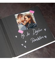 Polabook Beyaz Mini Anı Defteri + Kalem + Sticker ve 10 adet  Resim Hediyeli Sevgiliye Hediye Arkadaşa Hediye Aileye Hediye