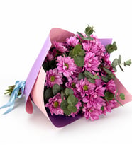 Pembe Krizantem Buketi
