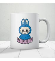 Mavi Labubu Baskılı Hediyelik Kupa