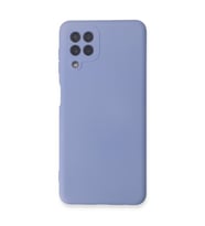 Galaxy A22 Kılıf Nano Içi Kadife Silikon - Lila