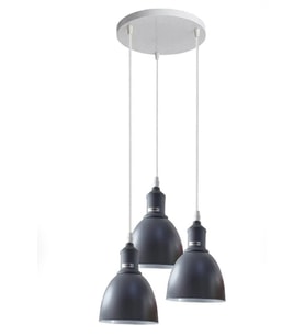 MYLİGHTS  MODERN SPOR ÜÇLÜ SALON AVİZE OTURMA ODASI SARKIT AVİZE   (Siyah)