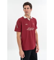Maraton RELAX Erkek APAÇ YAKA  Bordo T-shirt