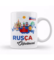 Rusça Öğretmeni Kupa Bardak Porselen