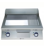 Electrolux Professional Elektrikli Set Üstü Izgara, ? Düz + ? Nervürlü Krom Pleytli, Eğimli Tablalı, Termostatik Kontrol, Demonte Sırtlık Ve Spatula - 800 Mm E9FTEHCP00