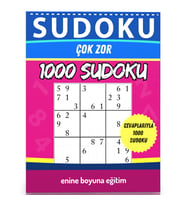 Çok Zor Sudoku Kitabı (1000 Sudoku Cevaplarıyla)