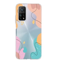 Xiaomi Mi 10 T Pro Uyumlu Kapak Karışık Renkler Tasarımlı Şeffaf Silikon Kılıf