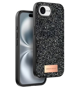 Iphone 16E Bright Simli Kapak - Siyah