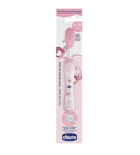 Chicco Chicco İlk Süt Dişi Fırçası Pembe 6-36 Ay