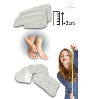 3 cm Boy Uzatıcı Jel Topukluk Şefef Rengi Ayarlanabilir FC-033