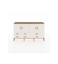 Arges Konsol 6 Raflı 6 Çekmeceli 4 Kapaklı 176x30x99 Çam-Aytaşı