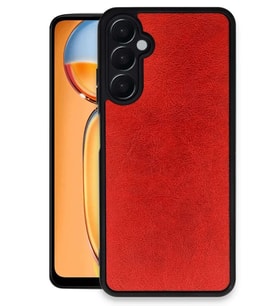 Galaxy A26 Kılıf Aras Deri Kapak - Kırmızı