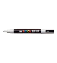 Uni-Ball Markör Boyama Posca Su Bazlı Poster 0.9-1.3 MM Beyaz (6 Lı Paket)