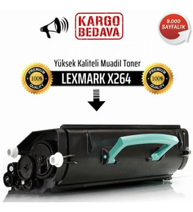 Photo print®  Lexmark X264 X363 X364 X264A11G Toner (Siyah)