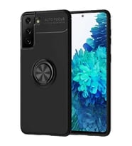 Samsung Galaxy S21 Plus S30 Plus Yüzüklü Power Silikon Kılıf (Siyah)