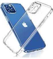 Vendas iPhone 14 Pro Max Uyumlu (14 Pro Max) Simple Serisi Kamera Korumalı Soft Şeffaf Silikon Kılıf + Seramik Nano Ekran Koruyucu (Renksiz)