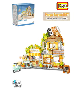 Loz Street Mini Serisi Cafe 1077 Parça Oyuncak Yapım Seti FFLZ-1382