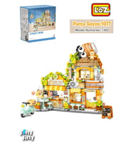 Loz Street Mini Serisi Cafe 1077 Parça Oyuncak Yapım Seti FFLZ-1382