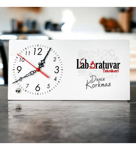 Laboratuvar Teknikerlerine Özel Şık Masa Saati