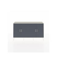 Arges Konsol 4 Raflı 4 Kapaklı 176x30x99 Aytaşı-Antrasit/Aytaşı