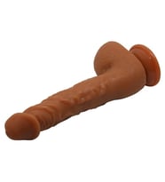 MorGece Vantuzlu 25,2 cm Realistik Melez Belden Bağlamalı Dildo