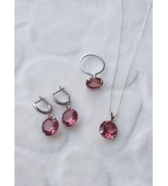 Sultanit Taşlı Gümüş Set