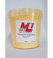 M1 ART Krem Su Bazlı Vernikli Yenileme Boyası 1000.ml-Mobilya,cam,mermer,beyaz eşya,fayans,seramik,parke