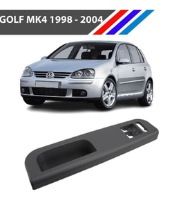 Golf 4 - Bora - Passat B5 - Jetta Ön Cam Düğme Çerçevesi - Sol - Siyah