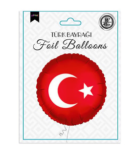 18" Folyo Balon - Türk Bayrağı