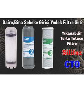 Sulook Atlas Daire Girişi 3'lü Silifozlu Yedek Filtre Kireç Önleyici