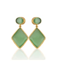Kadir Jewellery 22 Ayar Altın Kaplama Kadın Sallantılı Küpe -El İşçiliği Ve Hipoalerjenik Küpe