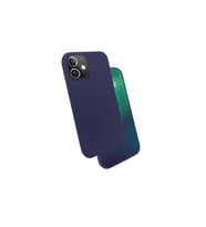 Apple iPhone 12 Uyumlu Kılıf Zore Silk Silikon (Lacivert)