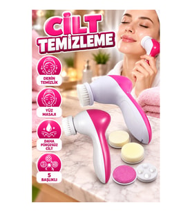 Beautiful Care 5 Başlıklı Cilt Temizleme ve Yüz Masaj Cihazı