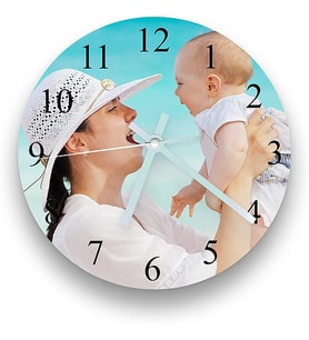 Cam Saat(29 cm)istenilen resim baskısıyla