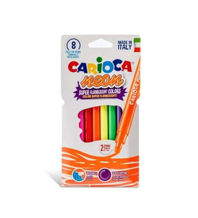 CARİOCA 42785 NEON SÜPER YIKANABİLİR KEÇELİ KALEM 8 RENK