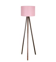 Ahşap Lambader Salon Çocuk Odası Kumaş Pembe Kahve LY535
